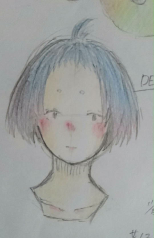 おしゃれな髪型 塾の休み時間に描いた落書き。