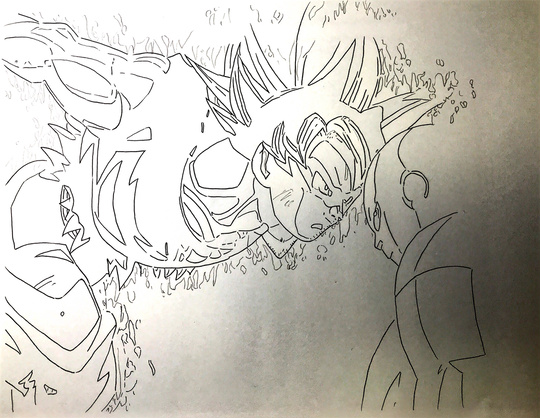 アナログ模写コピックドラゴンボール超身勝手の極意 悟空は、どこまで強くなるのだろう?それにしても、ジレンは、強すぎる、、、😓などと思いながら、続きが