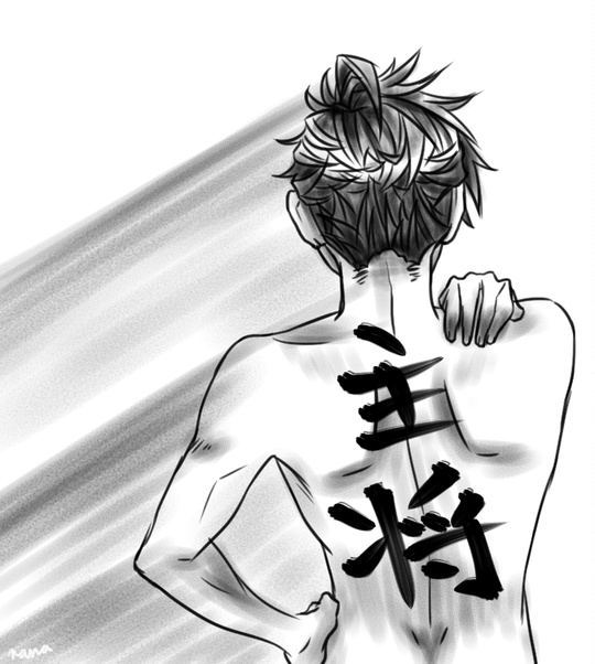 髪型本当むずい! #落書き #ハイキュー #黒尾鉄朗