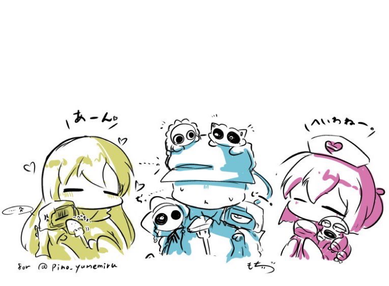 3色もち(っ ॑꒳ ॑c)ﾓﾁさんの投稿 - よそ宅夢と一緒絵 #PPT夢 #PPT夢