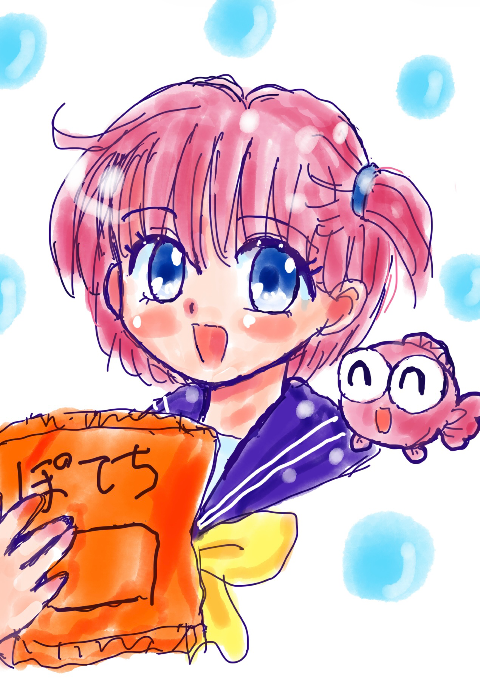 ヨシトさんの投稿 - わぴこちゃんとぎょぴちゃん ##きんぎょ注意報 #わ