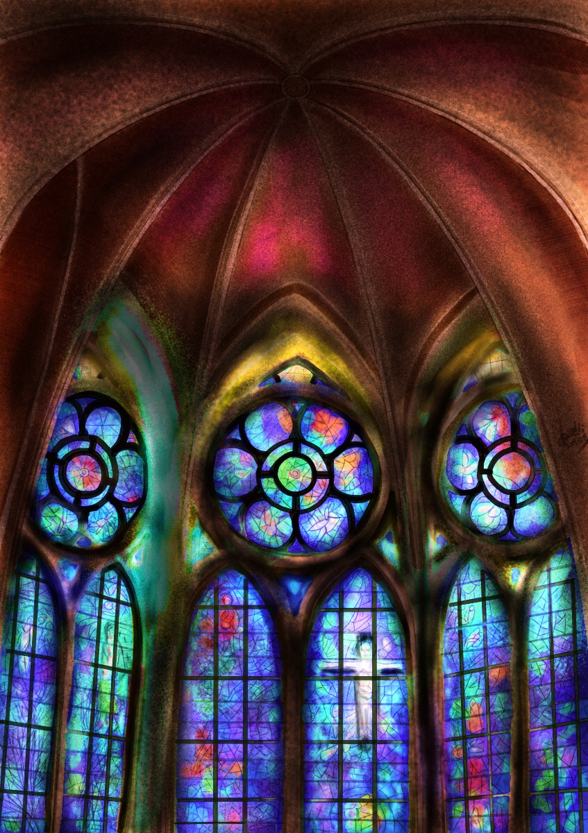 ステンドグラス Pixiv Sketch