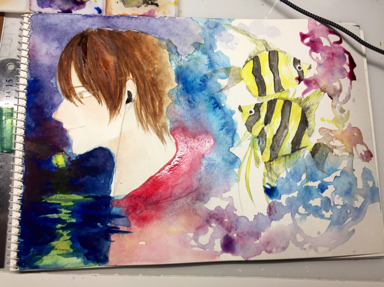 岡村達夫 作　石仏  15号油絵 岡村達夫 作 石仏 15号油絵