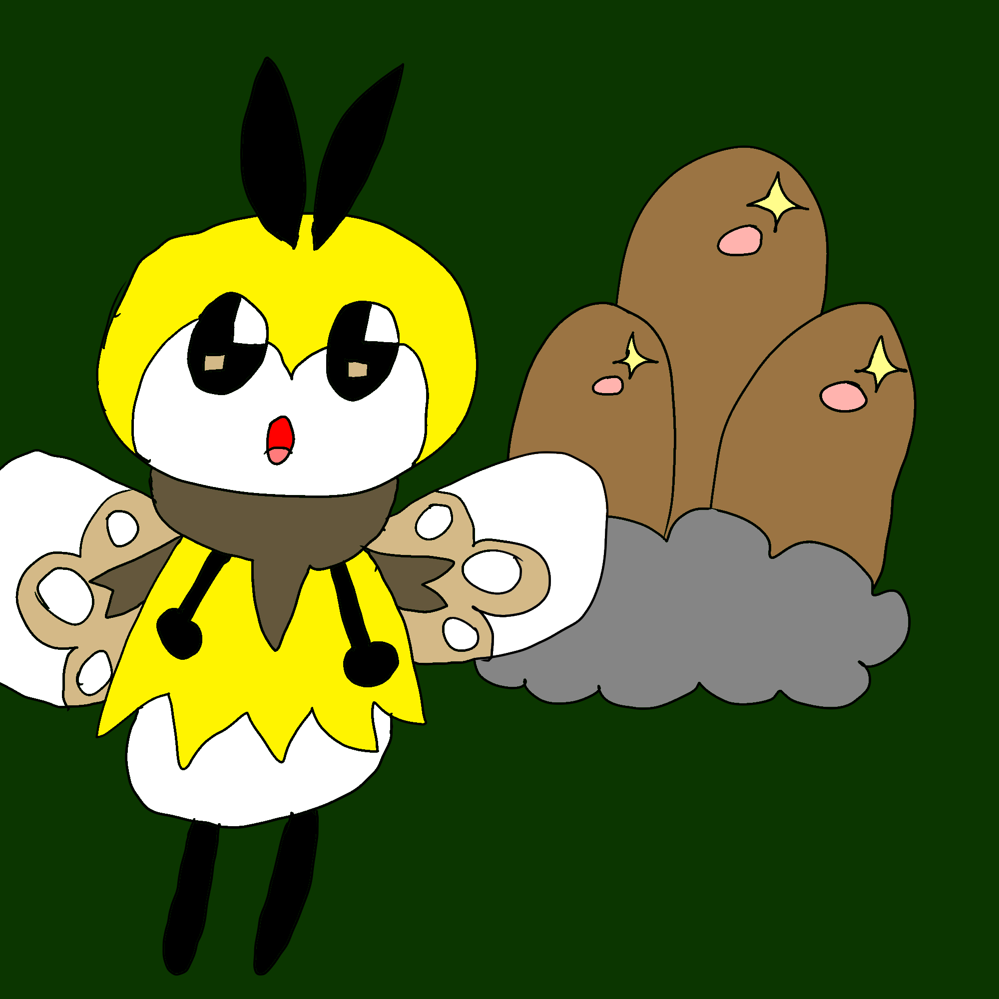 ダグトリオ Pixiv Sketch